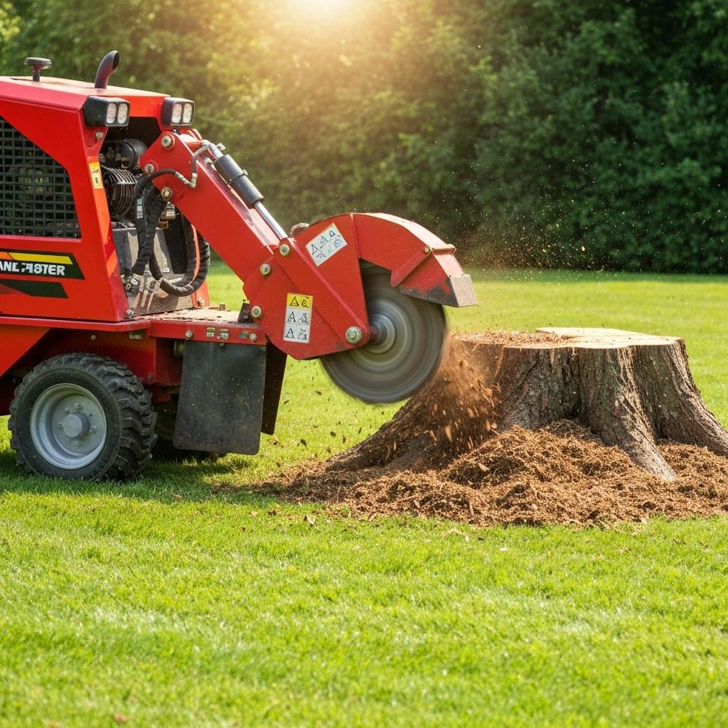 Stump grinding service